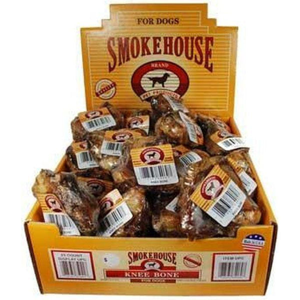 Smokehouse Treats Knee Bone, 25 Pack with Display Box-Dog-Smokehouse-PetPhenom