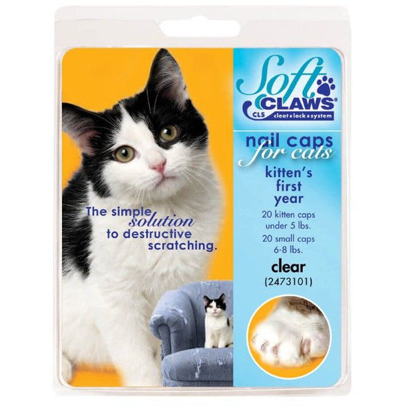 Soft Claws Nail Caps for Cats Clear, Kitten-Cat-Soft Claws-PetPhenom