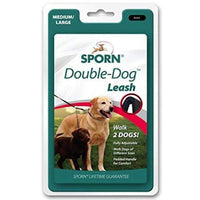 Sporn Double Dog Leash Fully Adjustable for Medium / Large Dogs Black, 1 count-Dog-Sporn-PetPhenom