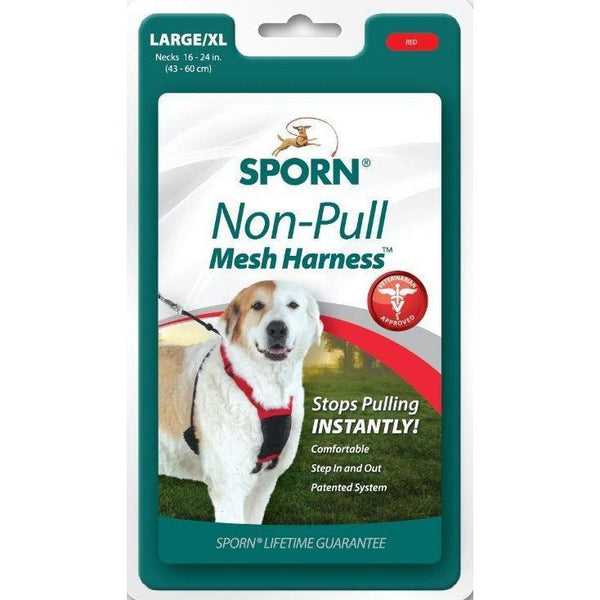 Sporn Non Pull Mesh Harness for Dogs - Black, Large/ X-Large-Dog-Sporn-PetPhenom