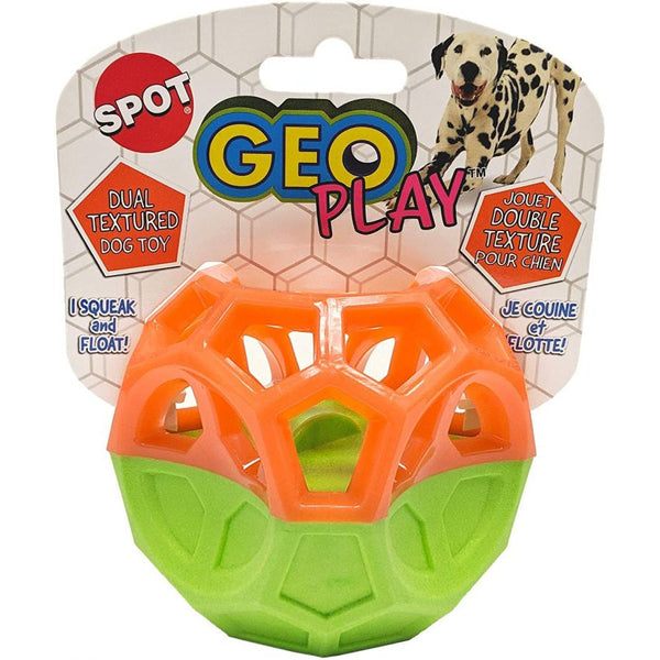 Spot Geo Play Cube Dual Texure Dog Toy Assorted, 1 count-Dog-Spot-PetPhenom