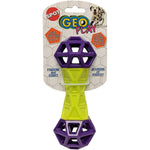 Spot Geo Play Dumbbell Dual Texure Dog Toy Assorted, 1 count-Dog-Spot-PetPhenom