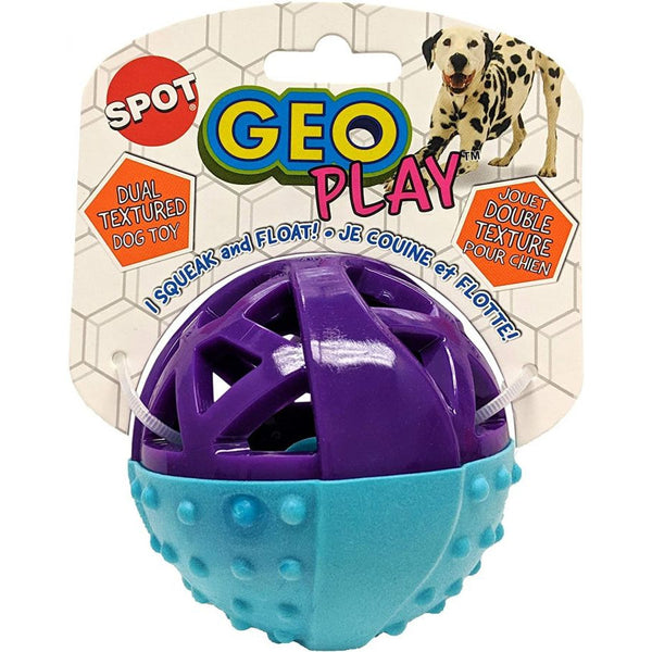 Spot Geo PlayBall Dual Texure Dog Toy Assorted, 1 count-Dog-Spot-PetPhenom
