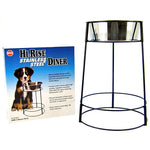 Spot Hi-Rise Single Stainless Steel Diner, 2 Quart (14.25" Tall x 6.5" Diameter Bowl)-Dog-Spot-PetPhenom