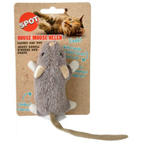 Spot House Mouse Helen Catnip Toy - Assorted Colors, 1 Count (4" Long)-Cat-Spot-PetPhenom