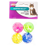 Spot Slotted Balls with Bells Inside Cat Toys, 4 Pack-Cat-Spot-PetPhenom