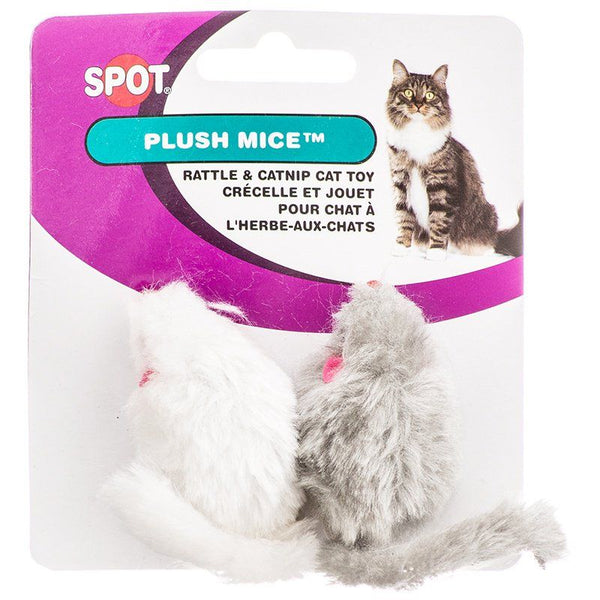 Spot Smooth Fur Mice, 2" Long (2 Pack)-Cat-Spot-PetPhenom