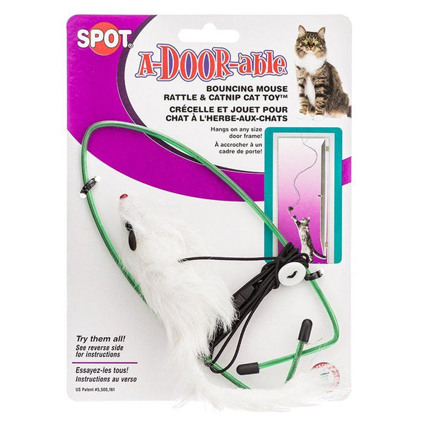 Spot Spotnips A-Door-able Fur Mouse Cat Toy, Fur Mouse Cat Toy-Cat-Spot-PetPhenom