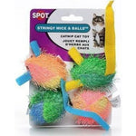 Spot Spotnips Stringy Mice & Balls Catnip Toy, 4 Pack-Cat-Spot-PetPhenom
