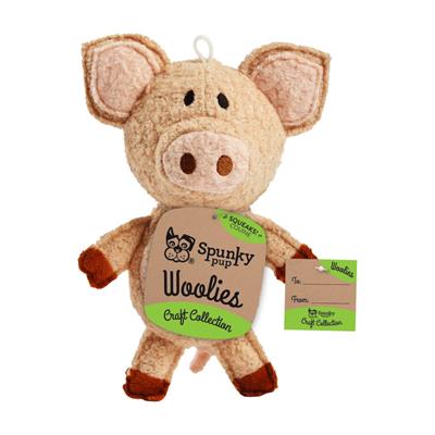 Spunky Pup Craft Collection Woolies - Pig by Spunky Pup -Mini-Dog-Spunky Pup-PetPhenom