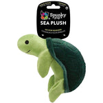 Spunky Pup Sea Plush Turtle Dog Toy, Medium - 1 count-Dog-Spunky Pup-PetPhenom