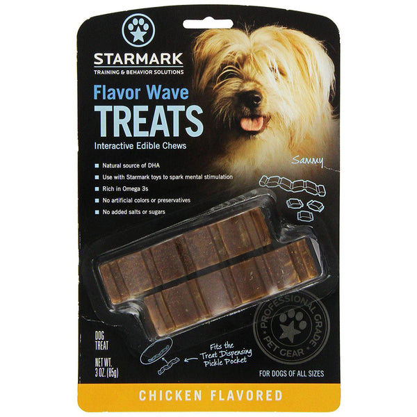 Starmark Flavor Waves Treat Brown 4" x 0.25" x 1"-Dog-Starmark-PetPhenom