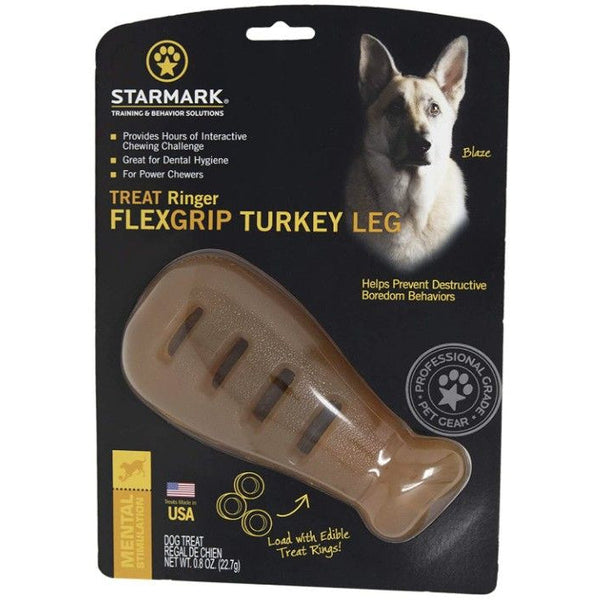 Starmark Flexigrip Ringer Turkey Leg, 1 count-Dog-Starmark-PetPhenom