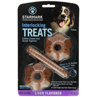 Starmark Interlocking Treats Liver Medium Brown-Dog-Starmark-PetPhenom
