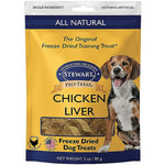 Stewart Freeze Dried Chicken Liver Treats Resealable Pouch, 3 oz-Dog-Stewart-PetPhenom