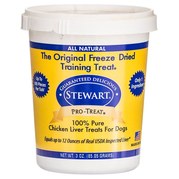 Stewart Pro-Treat 100% Freeze Dried Chicken Liver for Dogs, 3 oz-Dog-Stewart-PetPhenom