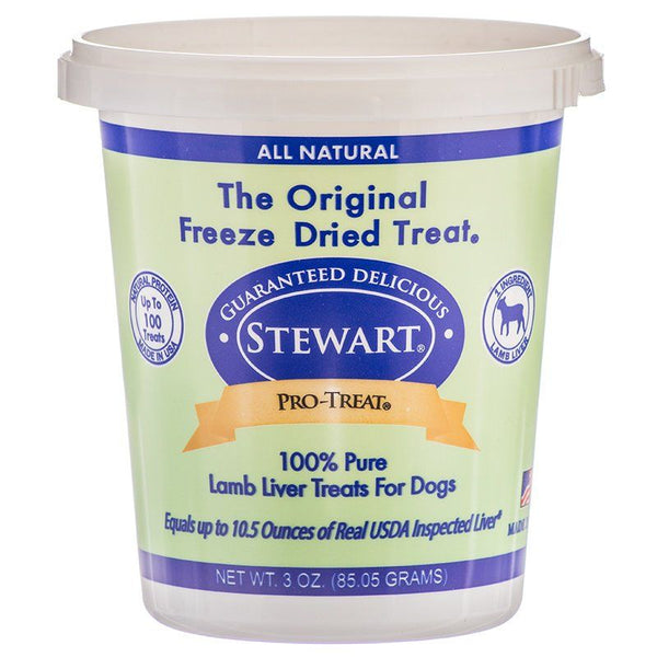 Stewart Pro-Treat 100% Freeze Dried Lamb Liver for Dogs, 3 oz-Dog-Stewart-PetPhenom