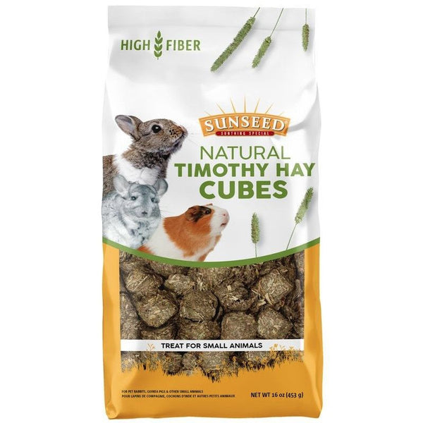 Sunseed Natural Timothy Hay Cubes, 16 oz-Small Pet-Sunseed-PetPhenom