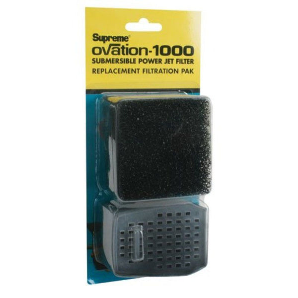 Supreme Ovation 1000 Replacement Filter Media Filter Sponge and Carbon Cartridge, 1 count-Fish-Supreme-PetPhenom