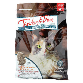 Tender & True Cat Food, Turkey And Brown Rice - Case of 6 - 3 LB-Cat-Tender And True-PetPhenom