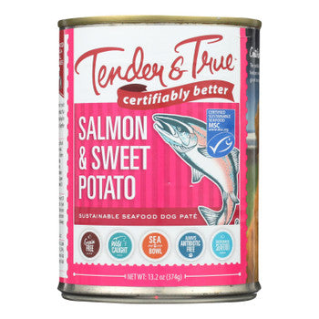 Tender & True - Dog Food Salmon&swt Pot - Case of 12 - 13.2 OZ-Dog-Tender & True-PetPhenom