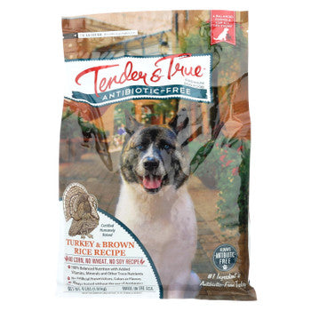 Tender & True Dog Food Turkey And Brown Rice - Case of 6 - 4 LB-Dog-Tender And True-PetPhenom