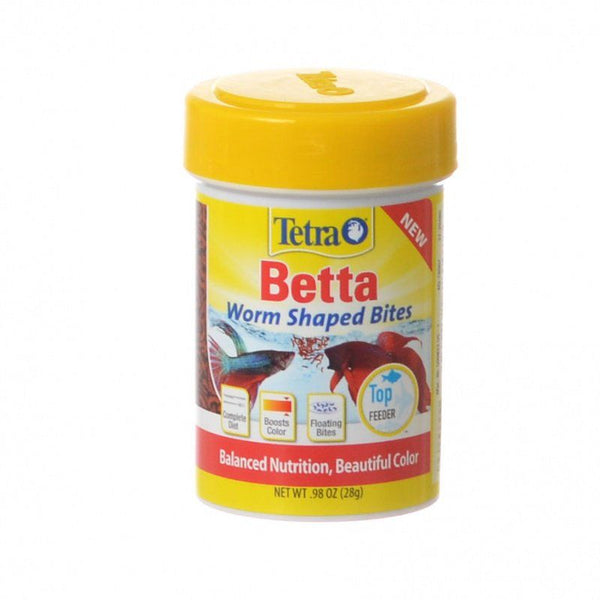 Tetra Betta Worm Shaped Bites, 0.98 oz-Fish-Tetra-PetPhenom