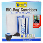Tetra Bio-Bag Cartridges with StayClean - Large, 8 Count-Fish-Tetra-PetPhenom
