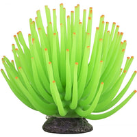 Tetra GloFish Anemone Aquarium Ornament Green, 1 count-Fish-Tetra-PetPhenom