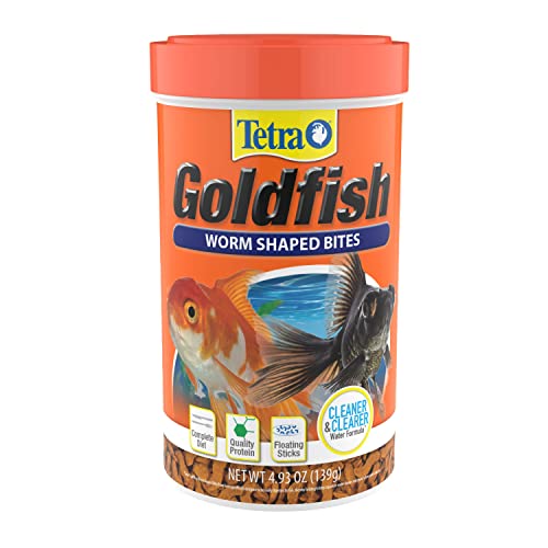 Tetra Goldfish Worm Shaped Bites , 4.93 oz-Fish-Tetra-PetPhenom