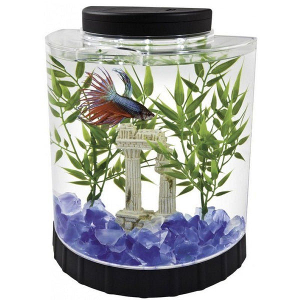 Tetra Half Moon Betta Kit with LED Lighting, 1 Gallon Aquarium Kit-Fish-Tetra-PetPhenom