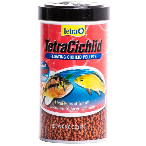 Tetra Pond TetraCichlid Floating Pellets, 6 oz-Fish-Tetra-PetPhenom