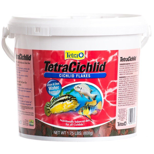 Tetra TetraCichlid Cichlid Flake Food, 1.75 lbs-Fish-Tetra-PetPhenom