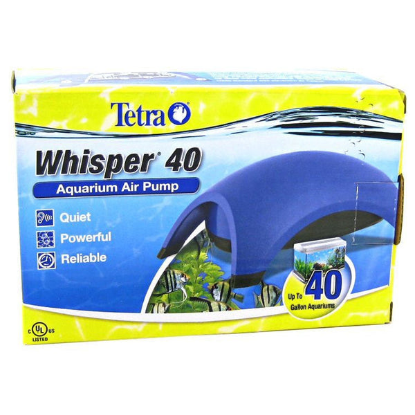 Tetra Whisper Aquarium Air Pumps (UL Listed), Whisper 40 - Up to 40 Gallons (1 Outlet)-Fish-Tetra-PetPhenom