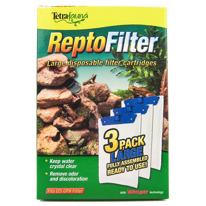 Tetrafauna ReptoFilter Disposable Filter Cartridges, Large - 125 GPH ...