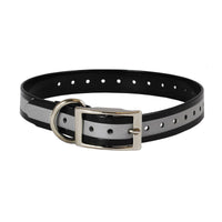 The Buzzard's Roost Reflective Collar Strap 1" Black 1" x 24"-Dog-The Buzzard's Roost-PetPhenom
