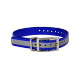 The Buzzard's Roost Reflective Collar Strap 1" Blue 1" x 24"-Dog-The Buzzard's Roost-PetPhenom