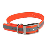 The Buzzard's Roost Reflective Collar Strap 1" Orange 1" x 24"-Dog-The Buzzard's Roost-PetPhenom