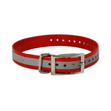 The Buzzard's Roost Reflective Collar Strap 1" Red 1" x 24"-Dog-The Buzzard's Roost-PetPhenom