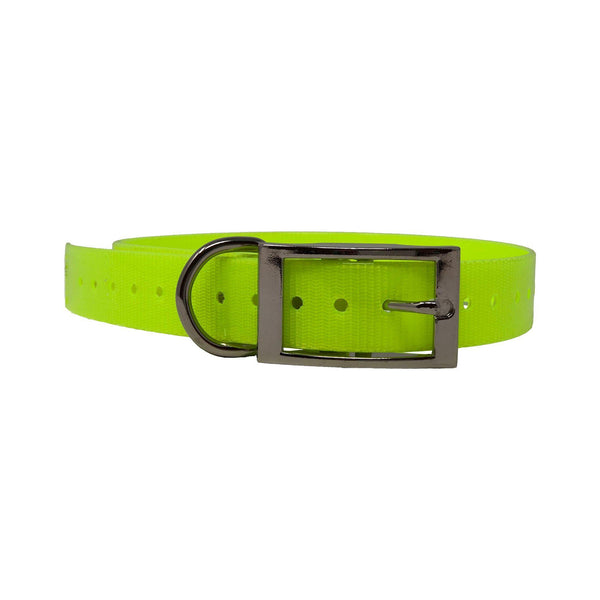 The Buzzard's Roost Replacement Collar Strap 1" Neon Yellow 1" x 24"-Dog-The Buzzard's Roost-PetPhenom