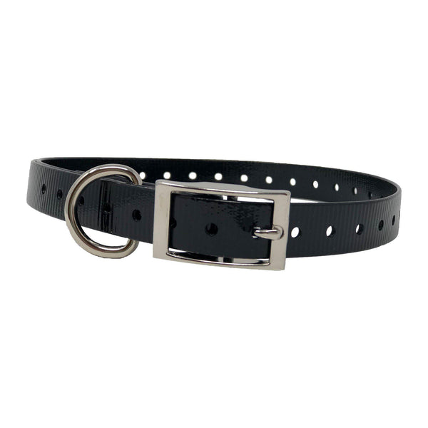 The Buzzard's Roost Replacement Collar Strap 3/4" Black 3/4" x 24"-Dog-The Buzzard's Roost-PetPhenom