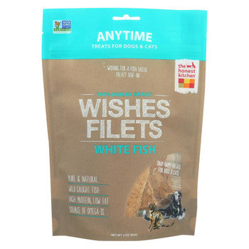 The Honest Kitchen - Dog and Cat Treats - Wishes Filets White Fish - Case of 6 - 3 oz.-Dog-The Honest Kitchen-PetPhenom