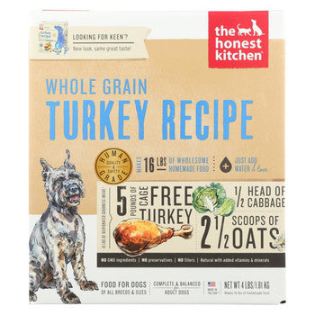 The Honest Kitchen Keen - Whole Grain Turkey Dog Food - 4 lb.-Dog-The Honest Kitchen-PetPhenom