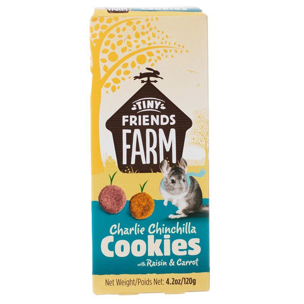 Tiny Friends Farm Charlie Chinchilla Cookies with Raisin & Carrot, 4.2 oz-Small Pet-Supreme Pet Foods-PetPhenom