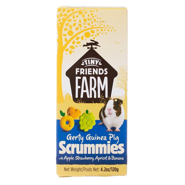 Tiny Friends Farm Gerty Guinea Pig Scrummies with Apple, Strawberry, Apricot & Banana, 4.2 oz-Small Pet-Supreme Pet Foods-PetPhenom