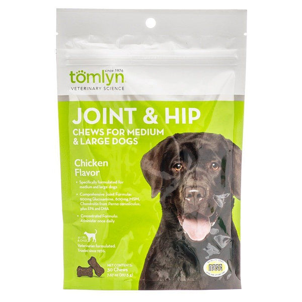 Tomlyn Joint & Hip Chews for Large Dogs - Chicken Flavor, 30 Chews-Dog-Tomlyn-PetPhenom