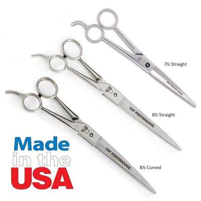 Top Performance Stainless Steel Fine Point Shrs -7.5" Curved-Dog-Top Performance-PetPhenom