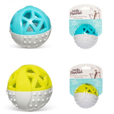 Totally Pooched Catch n' Squeak Ball, Foam Rubber by Totally Pooched -Grey / Teal-Dog-Totally Pooched-PetPhenom