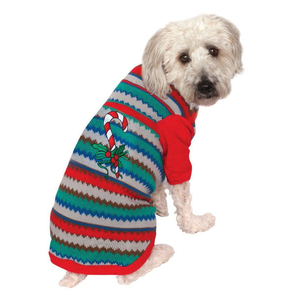 Ugly Sweater W/Candy Cane-Costumes-Rubies-Small-PetPhenom