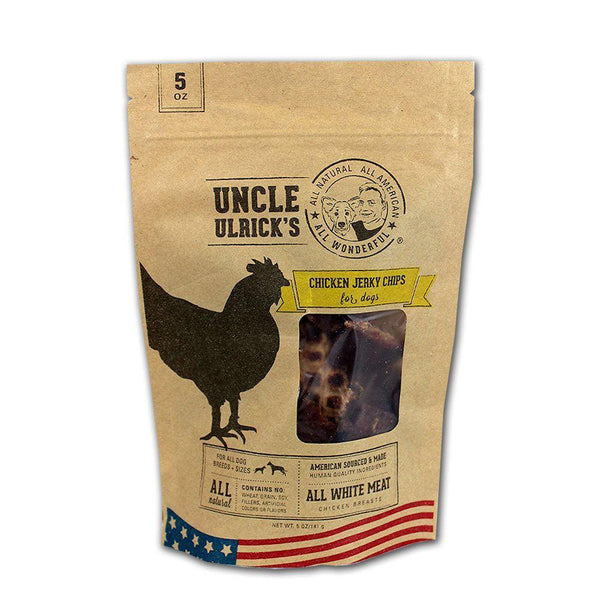 Uncle Ulrick's All Natural and All American Chicken Jerky Chips 5 ounces-Dog-Uncle Ulrick's-PetPhenom